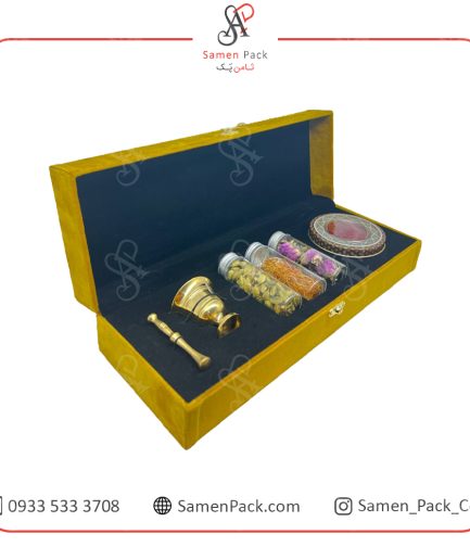 باکس مخمل زعفران 8*37*13